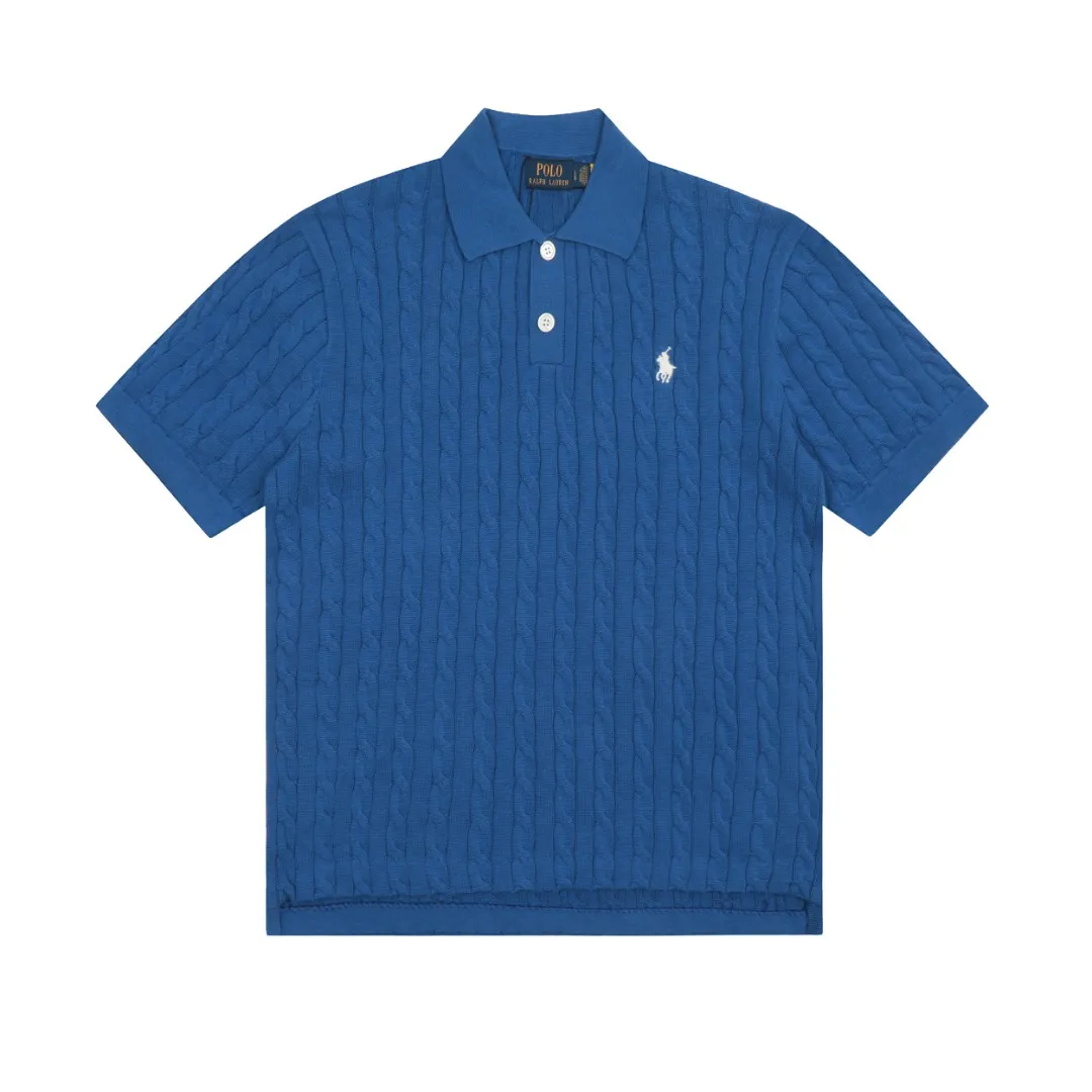 🅿️176 "Top quality" Style number: DS022# (not off the shelves all year round) [Ralph Lauren POLO lapel solid color pony embroidered logo knitted short sleeves] ✅Ralph Lauren Ralph Lauren classic basic versatile all-season cardigan knitted short sleeves ✅Main supplier platform live broadcast Wholesale entities Replenish when out of stock Not off the shelves ✅ZP quality 1:1 version Scan the code to enter the GF website Counter quality ✅Details and quality are the only one in Guangzhou. Imported quality cotton yarn focuses on high-end and cost-effective. Needless to say good quality. ✅The version is restored to the original order. The maximum size can be worn up to 160 pounds. Loose, comfortable and stress-free.